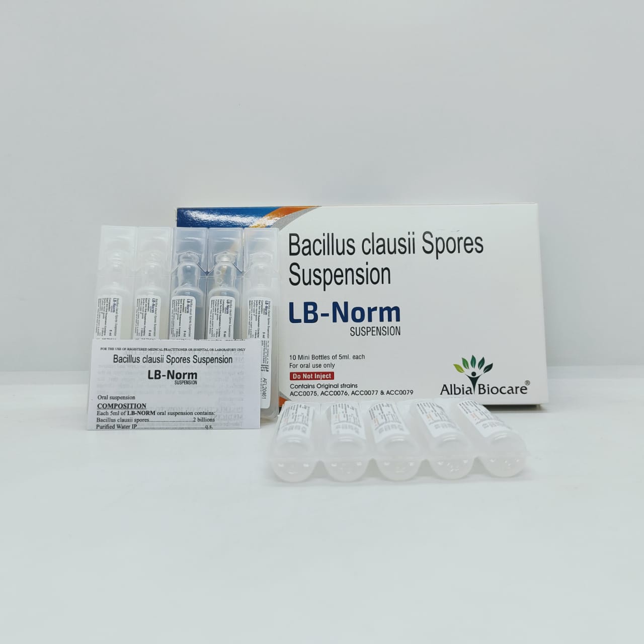 LB-NORM Shots | Bacillus Clausii 2 Billion Spores Suspension